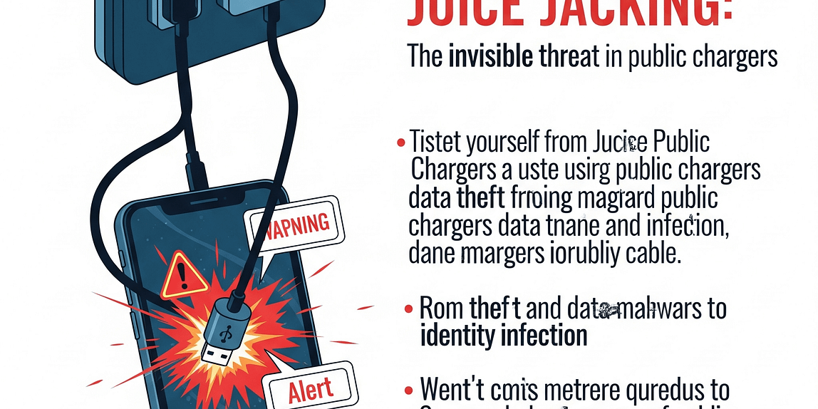 Protégete del Juice Jacking: La amenaza invisible en los cargadores públicos